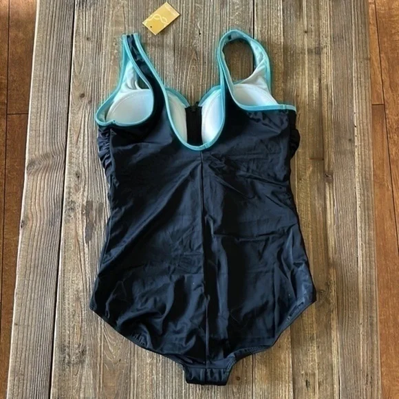 Delimira Swimsuit One piece Size 14 NWT - Picture 2 of 13